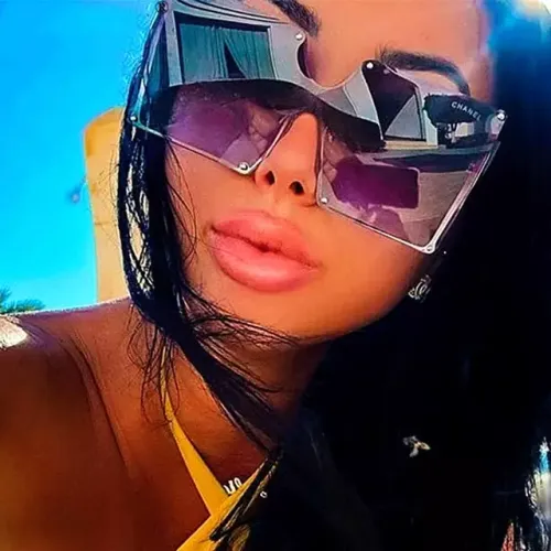 8806 Oversized Square Sun Glasses New Shades Trendy Women Sunglasses
