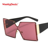 8806 Oversized Square Sun Glasses New Shades Trendy Women Sunglasses