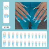 Naixi Nails OEM Ballerina press on Nails Leopard Pearl press on Nails artificial fingernails Art