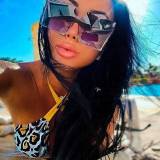 8806 Oversized Square Sun Glasses New Shades Trendy Women Sunglasses