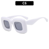 New Fashion Square Sunglasses Funny Candy Color Eyewear Shades Trending Sun Glasses for Men and Women