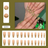 Naixi Nails OEM Ballerina press on Nails Leopard Pearl press on Nails artificial fingernails Art