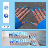 Naixi Nails OEM Ballerina press on Nails Leopard Pearl press on Nails artificial fingernails Art