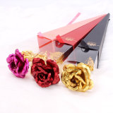 New Product Ideas Valentine's Day 24K Gold Galaxy Rose Flower with Gift Box