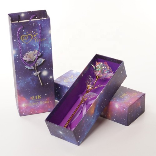 Wholesale 24K Gold Foil Rose Gift Set with Led for  Valentines Day Gift