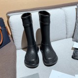 New Paris water boots in autumn and winter of thick soled anti-skid British wind tunnel shoes rain boots