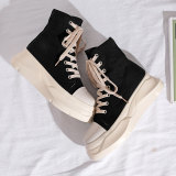 thick soled high top shoes for women new style inside high side zipper casual shoes sneakers