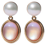 Natural earrings women's light luxury ins fashion earrings ring high quality earring