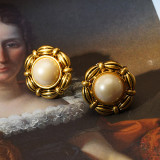 Natural earrings women's light luxury ins fashion earrings ring high quality earring