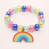 Jewelry Wristbands Party Decor Children Girls Charm Bracelet Kids Cute Colorful Plastic Bead Bracelets