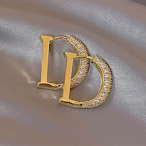 Natural earrings women's light luxury ins fashion earrings ring high quality earring