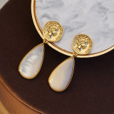 Natural earrings women's light luxury ins fashion earrings ring high quality earring