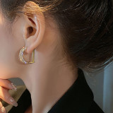 Natural earrings women's light luxury ins fashion earrings ring high quality earring