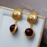 Natural earrings women's light luxury ins fashion earrings ring high quality earring