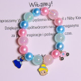 Beads Bracelets And Unicorn Pendant Charms Jewelry Pink Beaded Bracelets for Kids