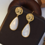 Natural earrings women's light luxury ins fashion earrings ring high quality earring
