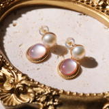 Natural earrings women's light luxury ins fashion earrings ring high quality earring