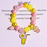 Beads Bracelets And Unicorn Pendant Charms Jewelry Pink Beaded Bracelets for Kids