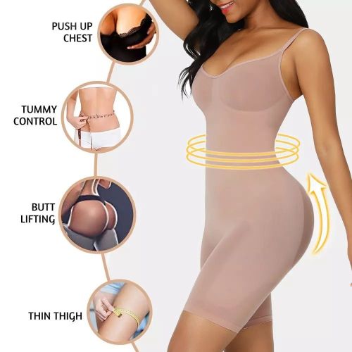 One-piece  abdomen tightening, chest lifting, body beautifying, bra free, buttock lifting, full-body bodysuit