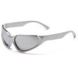 2023 New arrival outdoor sport eyewear sunglasses custom logo y2k cycling sports steampunk sunglasses