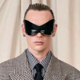 2023 Oversized Punk Sport Futuristic Sunglasses Women Y2k Brand Designer Eyewear Men Fashion Rimless Silver Sun Glasses Oculos