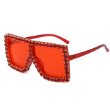 Rhinestone sunglasses Women 2022 Fashion Luxury Sun Shade Glasses Oversized Sun Glasses