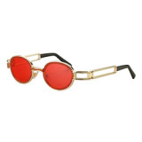 2022 New arrivals luxury women rhinestone bling personality shades fashion small round steam punk pink diamond sunglasses