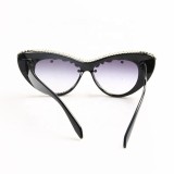 Luxury Personality Trend Diamond Sunglasses Crystal Bling Sunglasses Lady Multi Color Rhinestones Cat Eye Sunglasses
