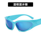 2023 Hot selling Steampunk Sunglasses Women Mirror Sports Y2K Sun Glasses Men UV400 Shades Colorful Fashion Eyewear Gafas De Sol