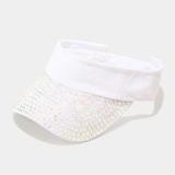 Drop Shipping Free Sample Fashion Casual Summer Spring Diamond Glitter Matching Accessories Sun Visor Hats for Women Hats