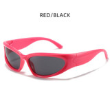 2023 Hot selling Steampunk Sunglasses Women Mirror Sports Y2K Sun Glasses Men UV400 Shades Colorful Fashion Eyewear Gafas De Sol