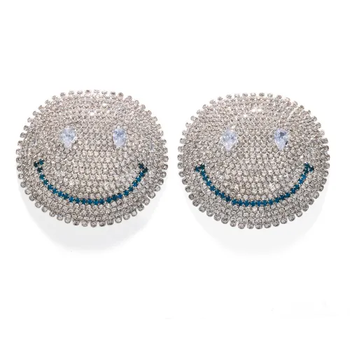Hot Selling Smiley Rhinestone Breast Paste European And American Sexy Nightclub Sexy Sexy Chest Accessories Body Chain