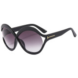 Vintage Big Round Frames Oversized Sunglasses Women Brand Designer Lady Sun Glasses Retro Ladies UV400 Shades Oculos De Sol