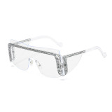 2021 Rimless Square Sunglasses Women Oversized Luxury Brand Mirror Pink Shades Sunglasses Men Trend Female Eyewear Glasses
