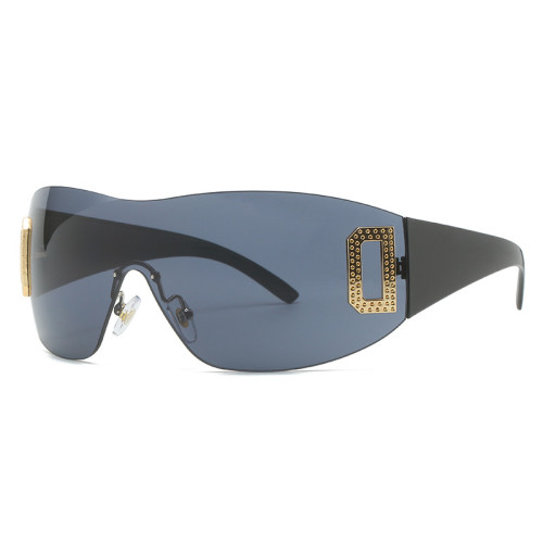 Y2k One-piece sunglasses personality fashion sun glasses shades