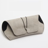 Lmamba New Simple Sunglasses Cases Frosted Pouch Leather Packaging Compression Portable Temperament Sunglasses Storage Box