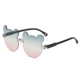 Cartoon Children Colorful Cute Sunglasses 2022 New Cat Ears Boys Girls Sunglasses Rimless Kids Sun Glasses