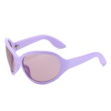 2023 Steampunk Oversized Sun Glasses New Women Men Luxury Brand Designer Shades Female Y2k Futurical Sunglasses