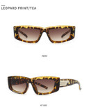 Designer Vintage Sun Glasses Square Small Frame Diamond Shaped Metal Large Retro Charm Sunglasses Vintage Unisex De Sol