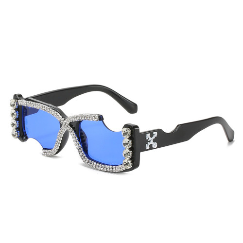 Famous brand sunglasses 2022 Women diamond sun glasses rhinestone sun shade glasses