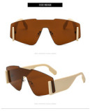 Personality Street Trend Small Frame Fashion Frameless 2023 Rimless Rectangular Sunglasses Gafas Lunettes