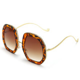 L8216 2022 Trendy Oversized Sunglasses Women Luxury Brand Designer Irregular Sun Glasses Men UV400 Shades Punk Fashion Eyewear