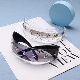 2023 New Wrap Around Sunglasses Oversized Punk Sun Glasses Women Fashion Sport Eyeglasses Men