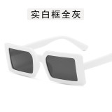 Custom Wholesale Retro Brand Designer Female Cheap Women Small Pink Square Rectangle small rimless Sun glasses lentes de sol