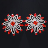 Wholesale Shining Flower Rhinestone Sexy lingerie Nipple Jewelry for Women Crystal Bra Chest Pad Bikini Beach Dance Body Jewelry