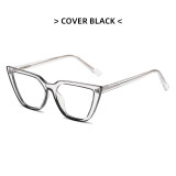 Fashion Retro Cat Eye Glasses Frames Women Anti-blue Light Optical Eyeglasses Frame Myopia Ultra-light TR90 Prescription Eyewear