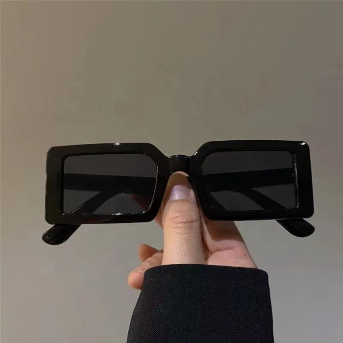 Custom Wholesale Retro Brand Designer Female Cheap Women Small Pink Square Rectangle small rimless Sun glasses lentes de sol