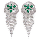 Wholesale Green Rhinestone Decor Nipple Cover Bra Stickers Crystal Nipple Stickers Sexy Body Jewelry for Women