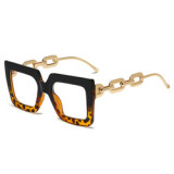 2022 New arrival colorful anti blue light glasses hot selling optical frame Chains Temple  cat eye frame anti blue glasses frame