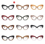 L8725 2022 New Arrivals Wholesale Cat Eye Women Anti-blue Light Eyeglasses Fashion Men Thick Colorful Frame Custom Glasses